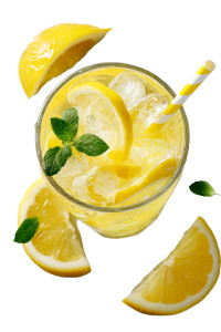 Refreshing Lemonade Glass Vinyl Car Decal Sticker – Waterproof & UV-Resistant 