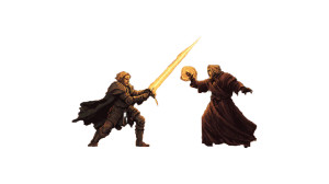 Paladin Vs Necromancer V2 Vinyl Car Decal Sticker – Waterproof & UV-Resistant 