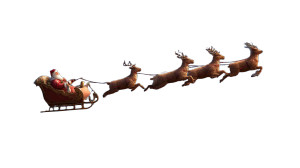 Santa'S Magical Flight Vinyl Car Decal Sticker – Waterproof & UV-Resistant 