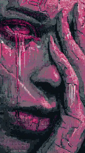 Cyber Woman Cry Vinyl Car Decal Sticker – Waterproof & UV-Resistant 