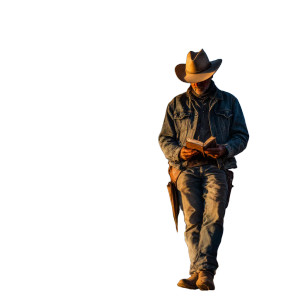 Mysterious Cowboy Vinyl Car Decal Sticker – Waterproof & UV-Resistant Mysterious Cowboy Vinyl Car Decal Sticker – Waterproof & UV-Resistant