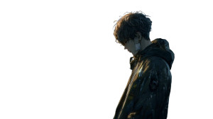 Melancholic Anime Boy Vinyl Car Decal Sticker – Waterproof & UV-Resistant 