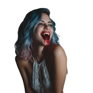 Vampire Smile V8 Vinyl Car Decal Sticker – Waterproof & UV-Resistant 