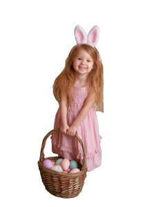 Easter Bunny Girl V4 Vinyl Car Decal Sticker – Waterproof & UV-Resistant 