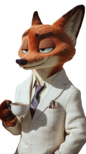 Nick Wilde Closeup Vinyl Car Decal Sticker – Waterproof & UV-Resistant 