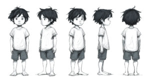 Sketch Character Sheet Vinyl Car Decal Sticker – Waterproof & UV-Resistant 