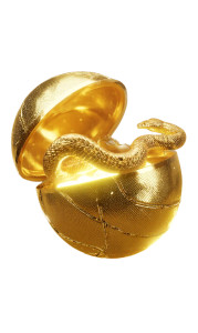 Golden Serpent Box Vinyl Car Decal Sticker – Waterproof & UV-Resistant Golden Serpent Box Vinyl Car Decal Sticker – Waterproof & UV-Resistant