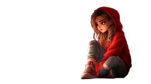 Blonde In Hoodie V3 Vinyl Car Decal Sticker – Waterproof & UV-Resistant 