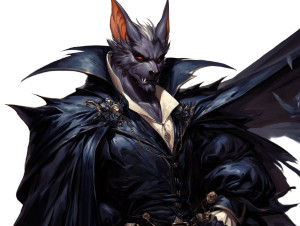Gothic Bat Gentleman Vinyl Car Decal Sticker – Waterproof & UV-Resistant 