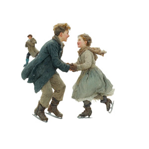 Skating Siblings Vinyl Car Decal Sticker – Waterproof & UV-Resistant 