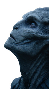 Contemplative Extraterrestrial Vinyl Car Decal Sticker – Waterproof & UV-Resistant 