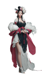 Enchanting Diaochan Vinyl Car Decal Sticker – Waterproof & UV-Resistant 