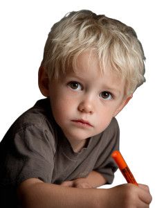 Blonde Boy Coloring Vinyl Car Decal Sticker – Waterproof & UV-Resistant 