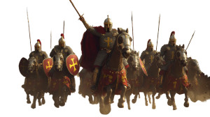 Byzantine Cavalry Charge V2 Vinyl Car Decal Sticker – Waterproof & UV-Resistant 
