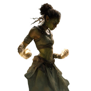 Elemental Orc Warrior Vinyl Car Decal Sticker – Waterproof & UV-Resistant 