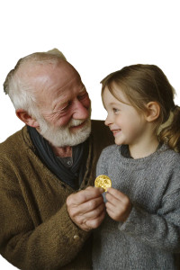 Elderly Man Smiling V3 Vinyl Car Decal Sticker – Waterproof & UV-Resistant 