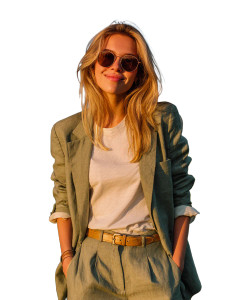 Stylish Blonde Model V3 Vinyl Car Decal Sticker – Waterproof & UV-Resistant 