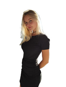 Swedish Blonde Girl V3 Vinyl Car Decal Sticker – Waterproof & UV-Resistant 