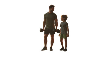 Father-Son Workout Vinyl Car Decal Sticker – Waterproof & UV-Resistant 