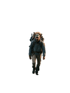 Heroic Mountain Hiker Vinyl Car Decal Sticker – Waterproof & UV-Resistant 