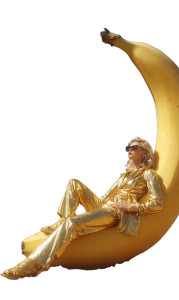 Golden Desert Muse Vinyl Car Decal Sticker – Waterproof & UV-Resistant 