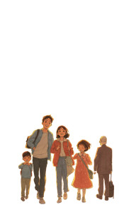 Family Sunset Walk Vinyl Car Decal Sticker – Waterproof & UV-Resistant 