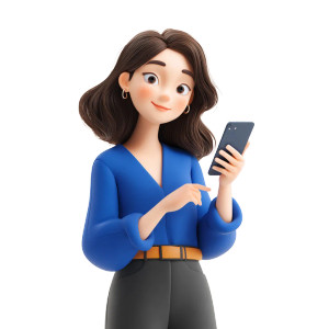 Vietnamese Fintech Woman Vinyl Car Decal Sticker – Waterproof & UV-Resistant 