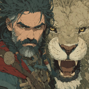 Fierce Viking Lion Vinyl Car Decal Sticker – Waterproof & UV-Resistant 