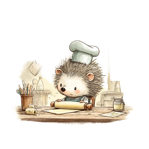 Chef Hedgehog Vinyl Car Decal Sticker – Waterproof & UV-Resistant Chef Hedgehog Vinyl Car Decal Sticker – Waterproof & UV-Resistant