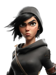 Female Ninja Warrior Vinyl Car Decal Sticker – Waterproof & UV-Resistant 