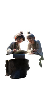 Tang Dynasty Scholars Vinyl Car Decal Sticker – Waterproof & UV-Resistant 