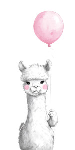 Sweet Llama Vinyl Car Decal Sticker – Waterproof & UV-Resistant 