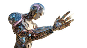 Cybernetic Martian Warrior Vinyl Car Decal Sticker – Waterproof & UV-Resistant 