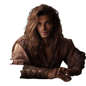 Fantasy Handsome Man Vinyl Car Decal Sticker – Waterproof & UV-Resistant 
