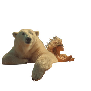 Polar Bear Joyride Vinyl Car Decal Sticker – Waterproof & UV-Resistant 