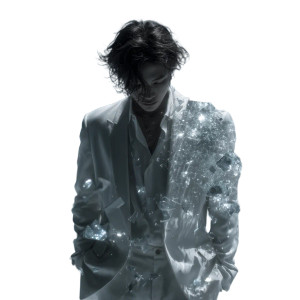 Surreal Glass Portrait Vinyl Car Decal Sticker – Waterproof & UV-Resistant 