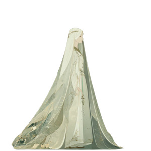 Ethereal Forest Bride Vinyl Car Decal Sticker – Waterproof & UV-Resistant 