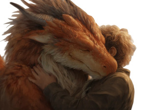 Majestic Furry Dragon Vinyl Car Decal Sticker – Waterproof & UV-Resistant 