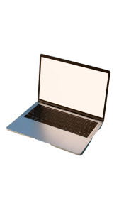Floating Laptop Mockup Vinyl Car Decal Sticker – Waterproof & UV-Resistant 