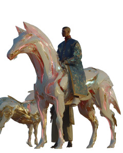 Futuristic Robotic Horses Vinyl Car Decal Sticker – Waterproof & UV-Resistant 