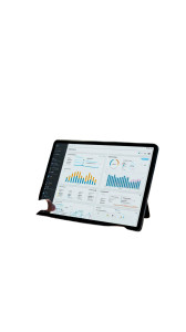 Modern Tablet Display Vinyl Car Decal Sticker – Waterproof & UV-Resistant 