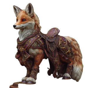 Fantasy Fox Mount Vinyl Car Decal Sticker – Waterproof & UV-Resistant 