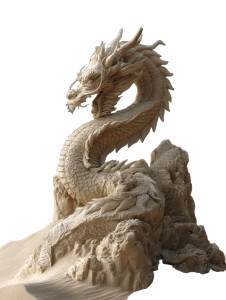 Ancient Chinese Dragon V9 Vinyl Car Decal Sticker – Waterproof & UV-Resistant 