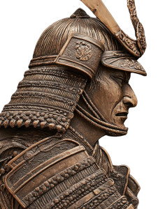 Samurai Bas Relief V2 Vinyl Car Decal Sticker – Waterproof & UV-Resistant 