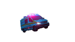 Speeding Chinese Ambulance Vinyl Car Decal Sticker – Waterproof & UV-Resistant 