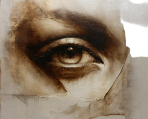 Grisaille Female Eye Vinyl Car Decal Sticker – Waterproof & UV-Resistant 