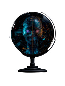 Ai Holographic Face Vinyl Car Decal Sticker – Waterproof & UV-Resistant Ai Holographic Face Vinyl Car Decal Sticker – Waterproof & UV-Resistant