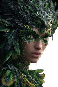 Feathered Harpy Woman Vinyl Car Decal Sticker – Waterproof & UV-Resistant  Feathered Harpy Woman Vinyl Car Decal Sticker – Waterproof & UV-Resistant