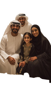 Joyful Emirati Family Vinyl Car Decal Sticker – Waterproof & UV-Resistant Joyful Emirati Family Vinyl Car Decal Sticker – Waterproof & UV-Resistant