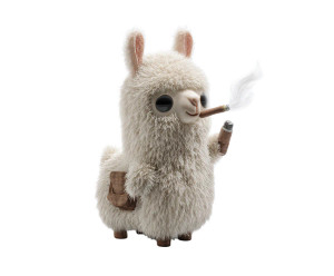 3D Toy Llama V2 Vinyl Car Decal Sticker – Waterproof & UV-Resistant 